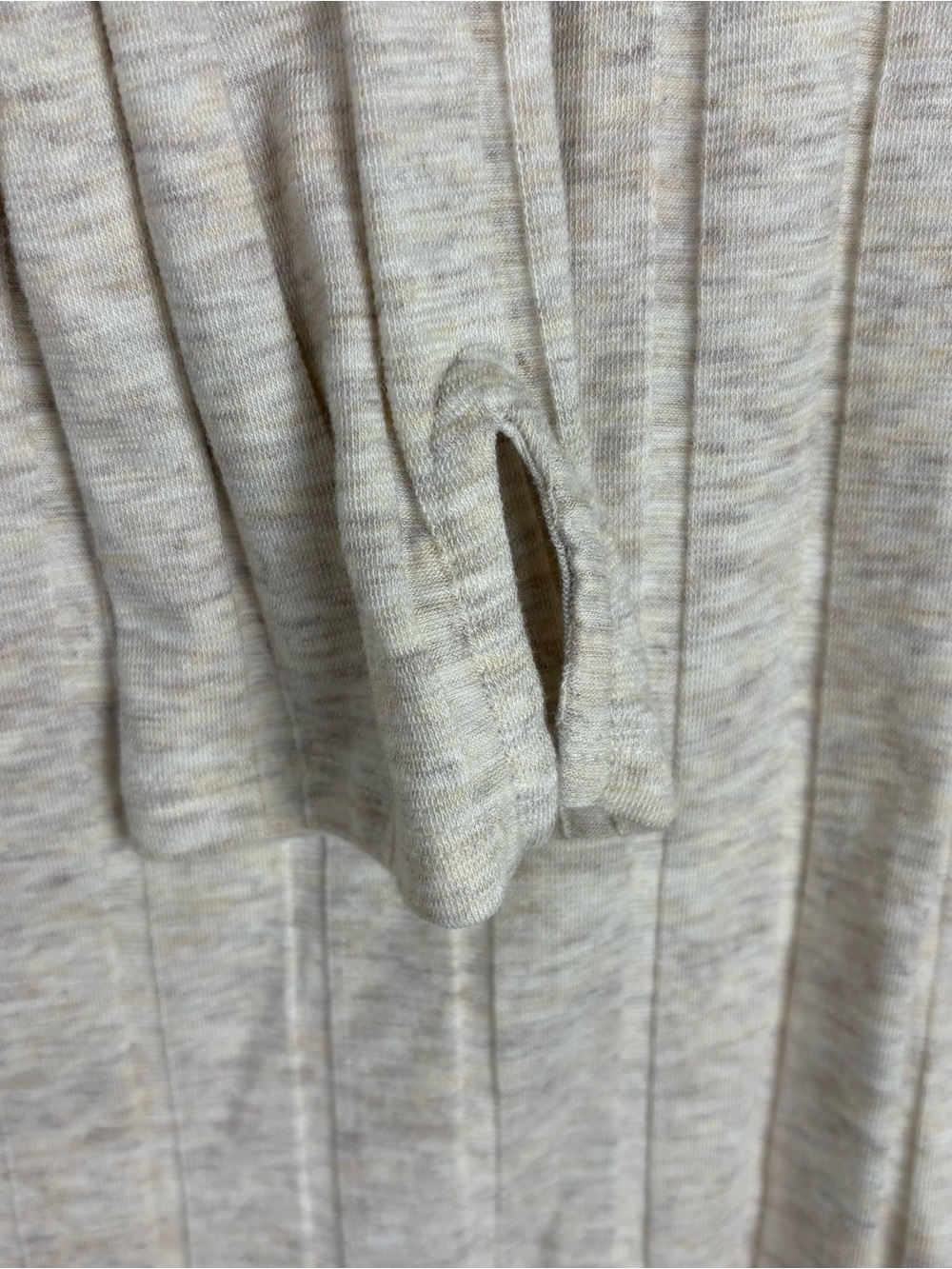Free People Intimately Beside Me Oatmeal Beige Ribbed Square Neck Size Large - Picture 5 of 8